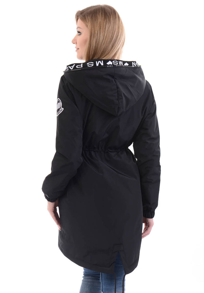 Damska Parka Wiosenna Zielona