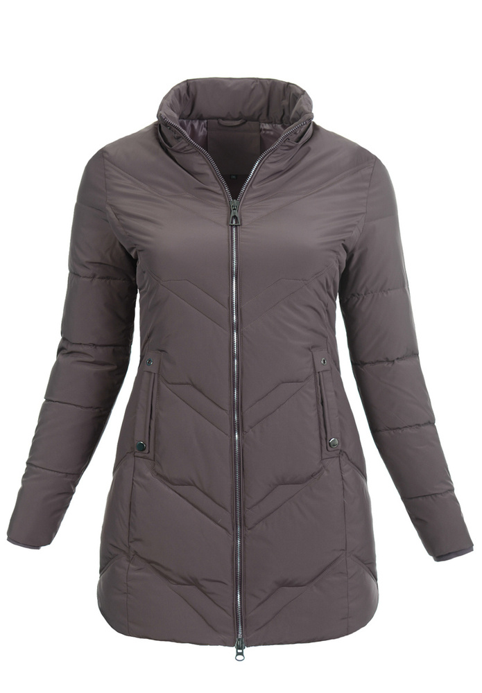 Damska Zimowa Ortalionowa Kurtka Fioletowa