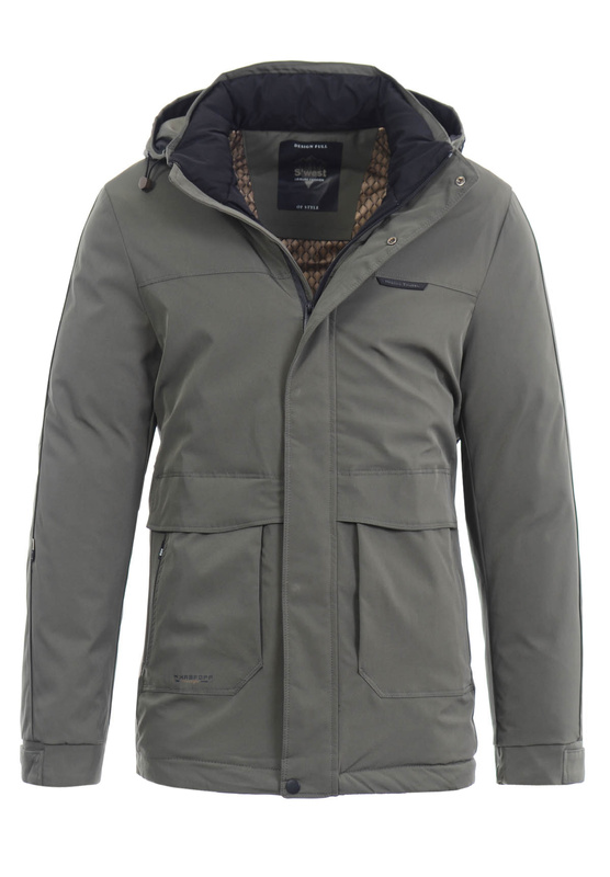 Męska Zimowa Kurtka Khaki