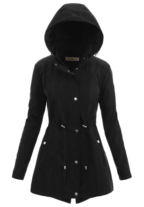 Kurtka Parka Wiosenna Czarna