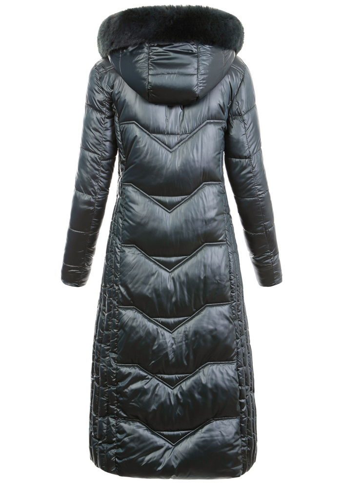 Damska Zimowa Ortalionowa Kurtka Zielona