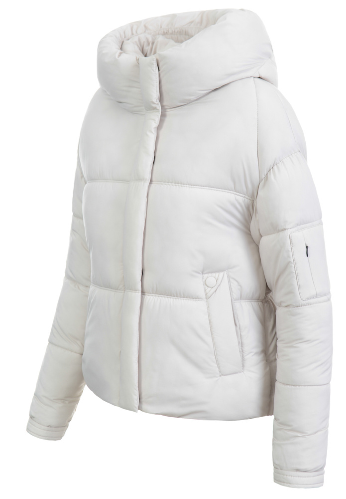 Damska Kurtka Zimowa Ecru