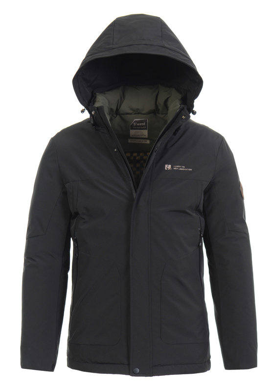 Męska Zimowa Kurtka Czarna
