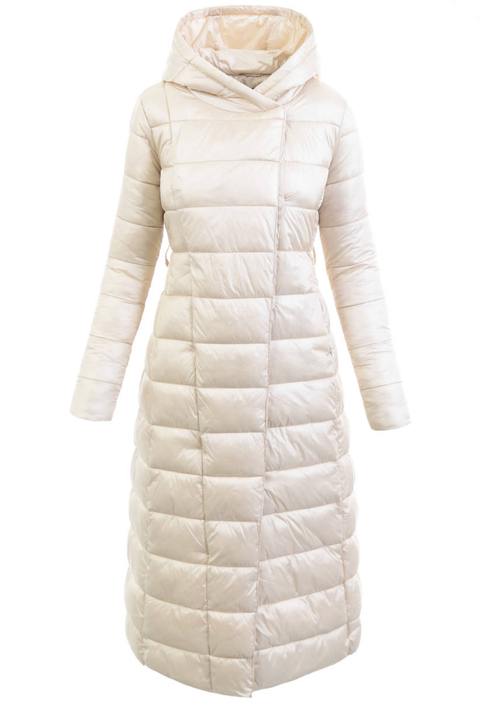 Damska Zimowa Ortalionowa Kurtka Kremowa