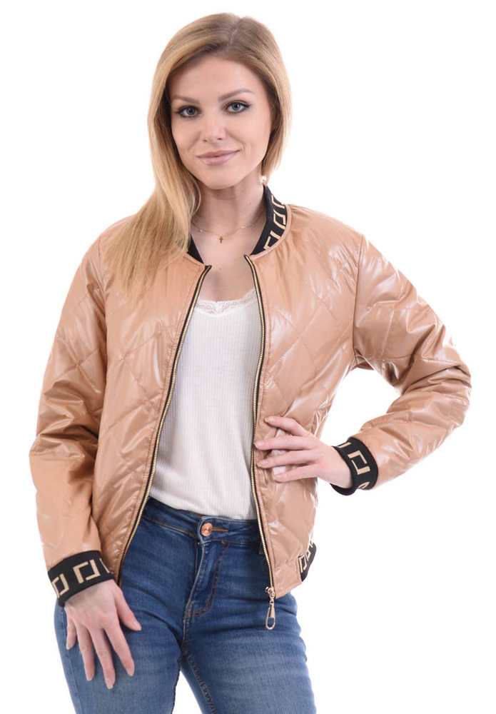 Damska Wiosenna Ortalion Kurtka Czarna