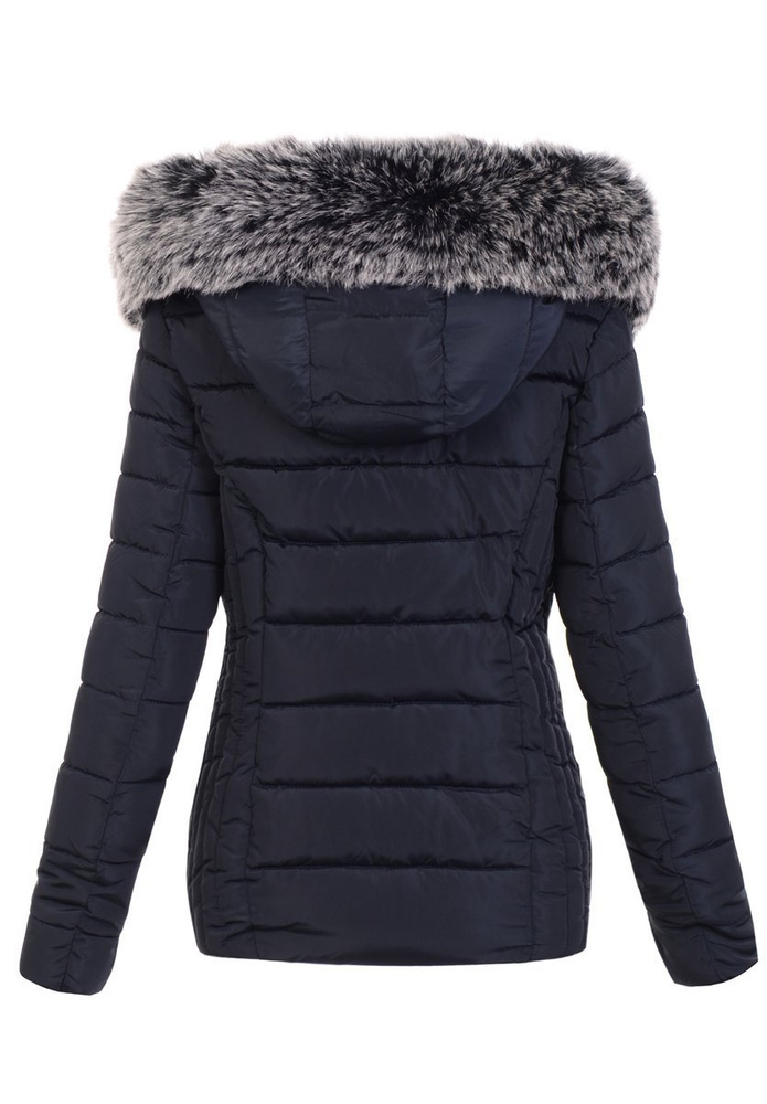 Damska Zimowa Kurtka Granatowa