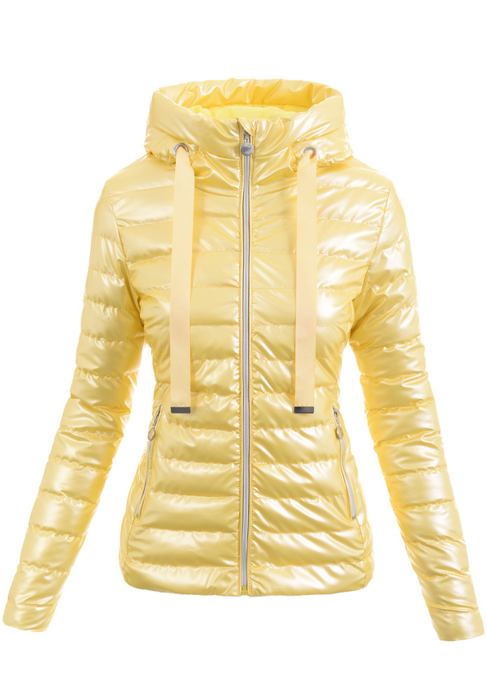 Kurtka Parka Wiosenna Żółta