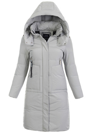 Damska Zimowa Ortalionowa Kurtka Miętowa