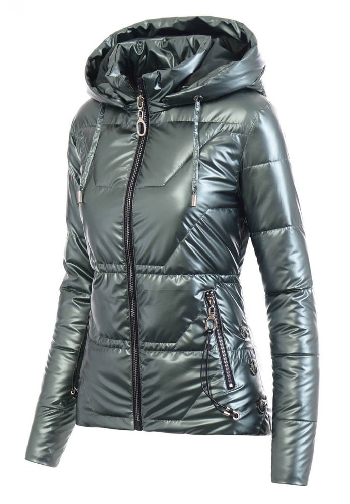 Damska Wiosenna Ortalion Kurtka Zielona