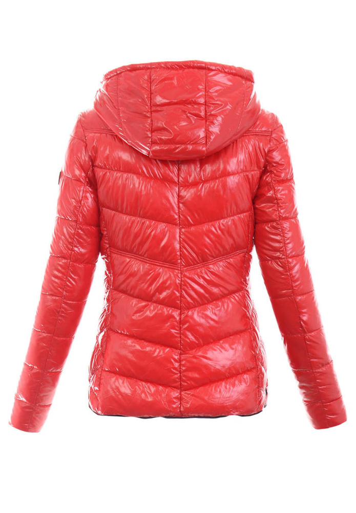 Damska Wiosenna Ortalion Kurtka Czerwona