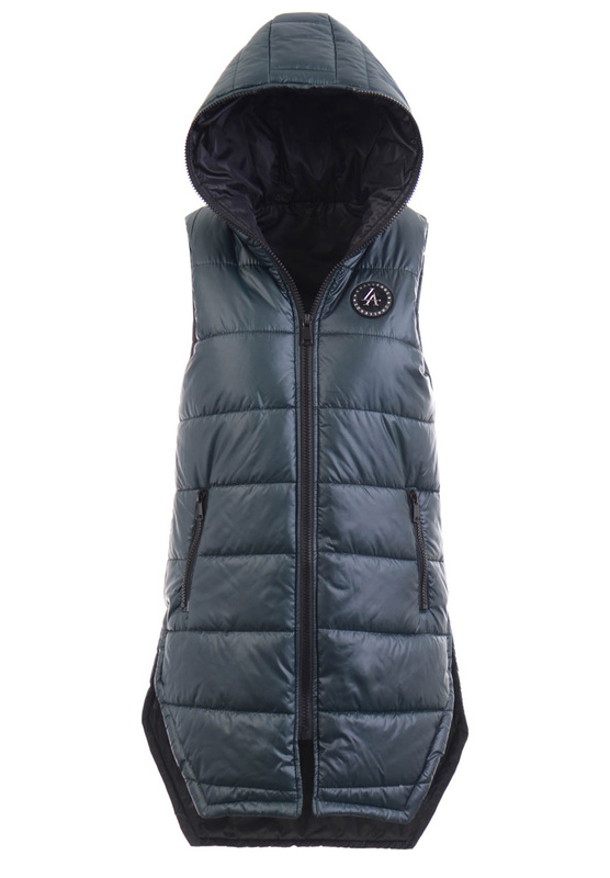 Damska Kamizelka Bezrękawnik Zielony