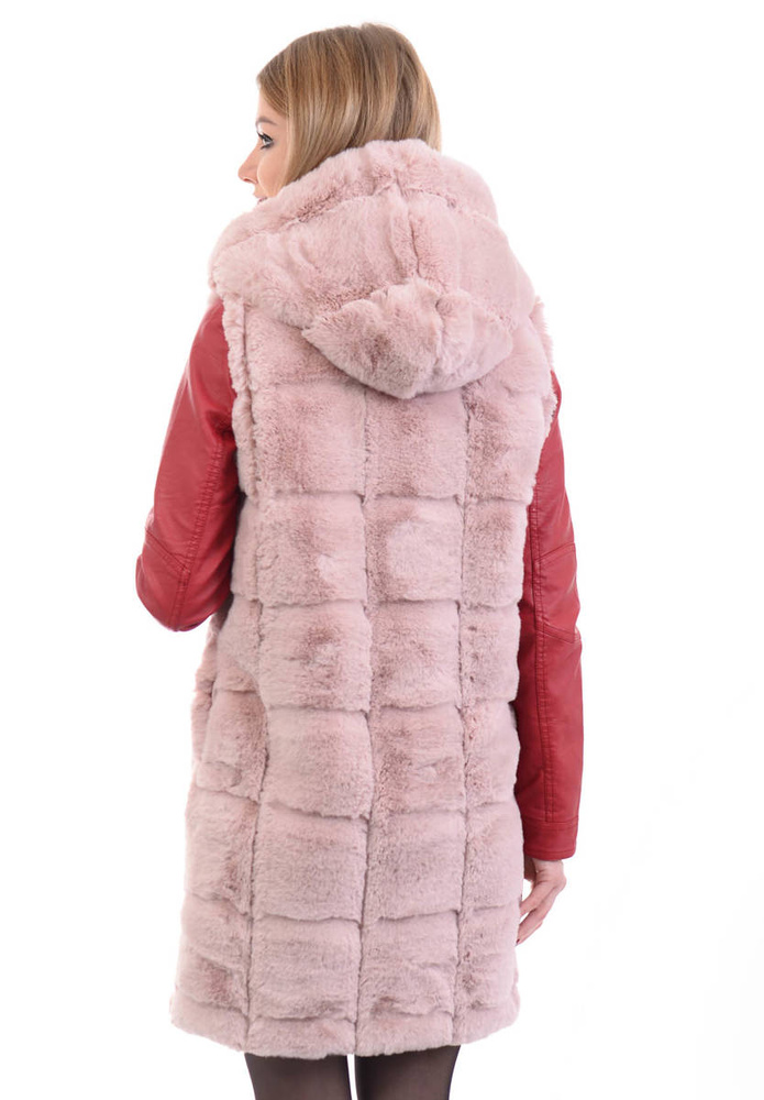 Damska Kamizelka Bezrękawnik Różowy