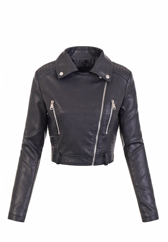 Damska Kurtka Ramoneska Czarna