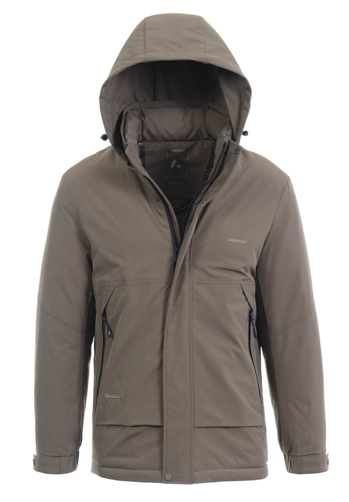 Męska Zimowa Kurtka Brązowa