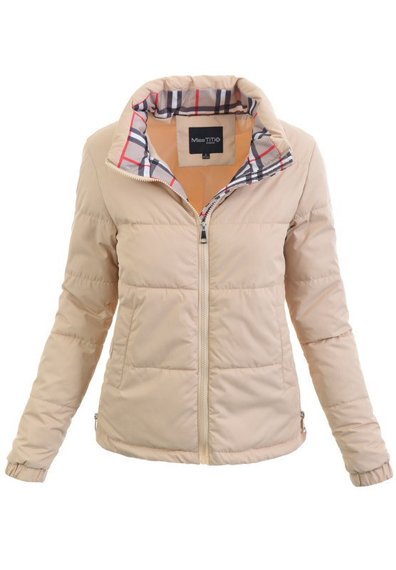 Kurtka Parka Wiosenna Jasno Beżowa