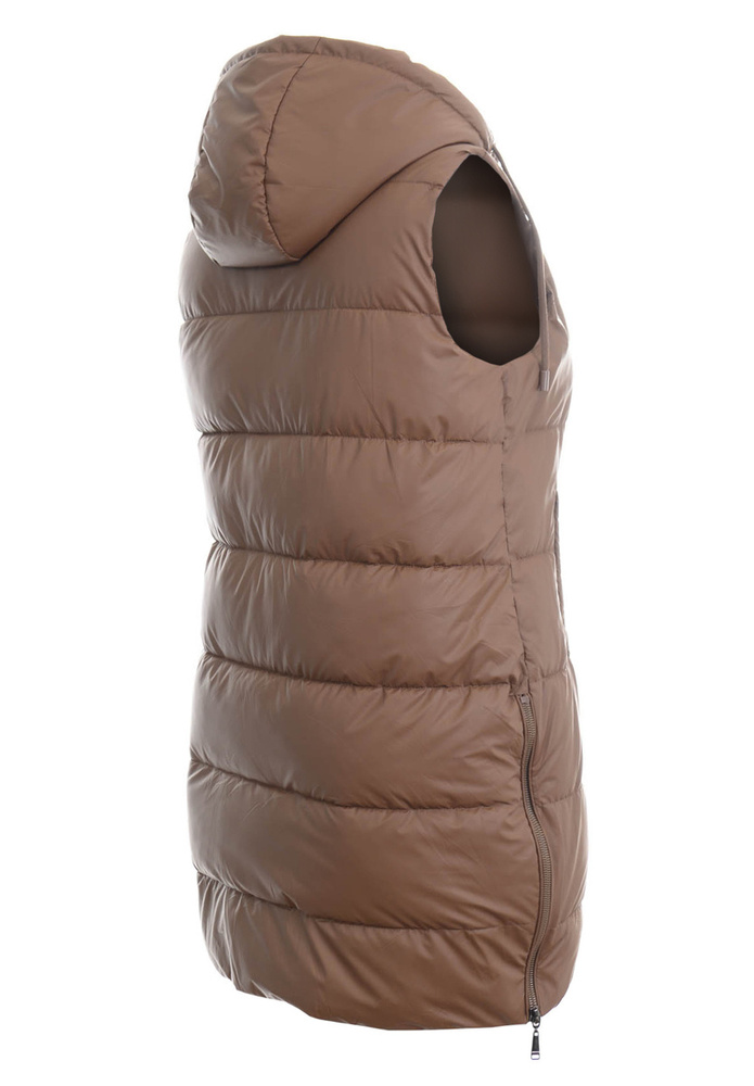 Damska Kamizelka Bezrękawnik Brązowy