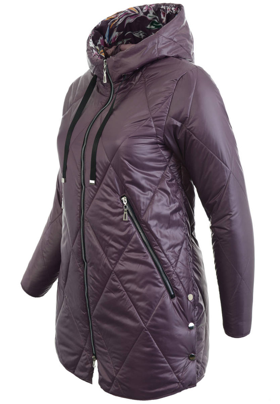 Kurtka Wiosenna Fioletowa