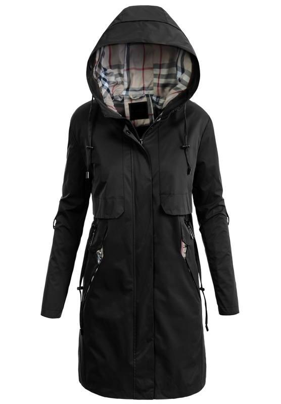 Kurtka Parka Wiosenna Czarna