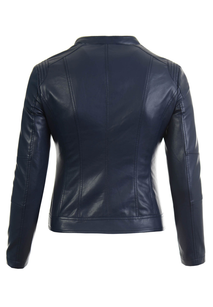 Damska Kurtka Ramoneska Granatowa