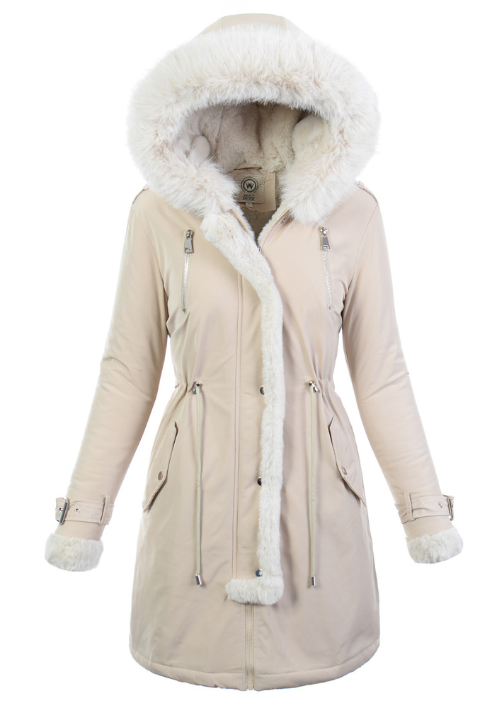 Parka Zimowa Beżowa