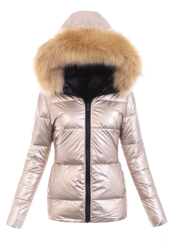 Damska Kurtka Zimowa Złota