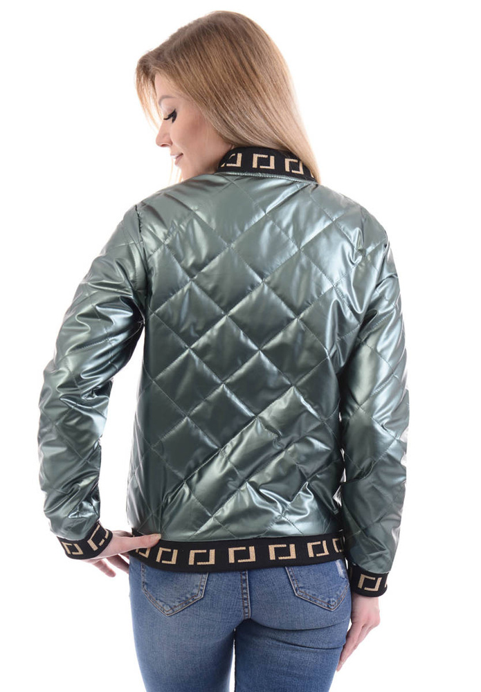 Damska Wiosenna Ortalion Kurtka Zielona