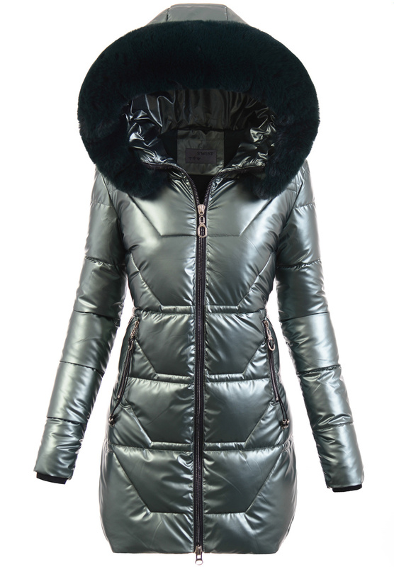 Damska Kurtka Zimowa Zielona