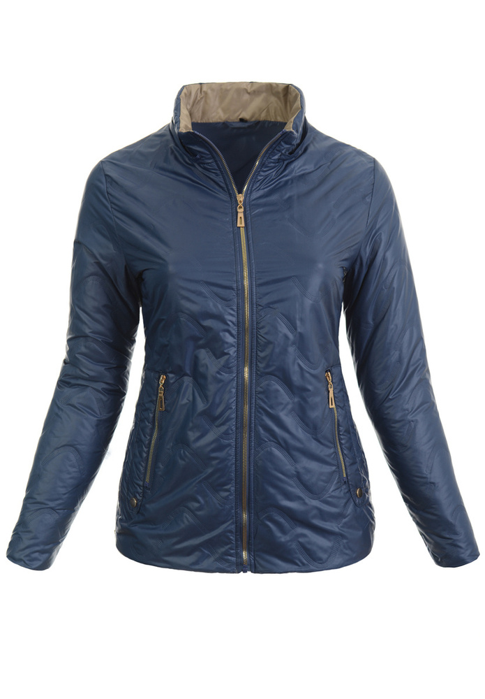 Kurtka Parka Wiosenna Niebieska