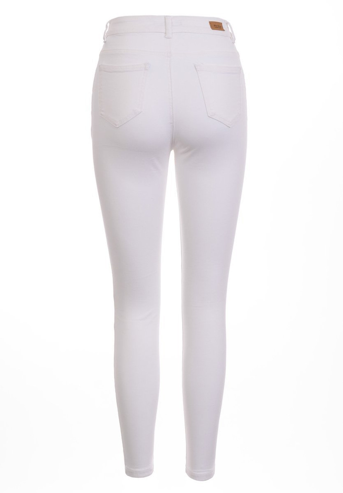 Damskie Spodnie Jeansowe Ecru