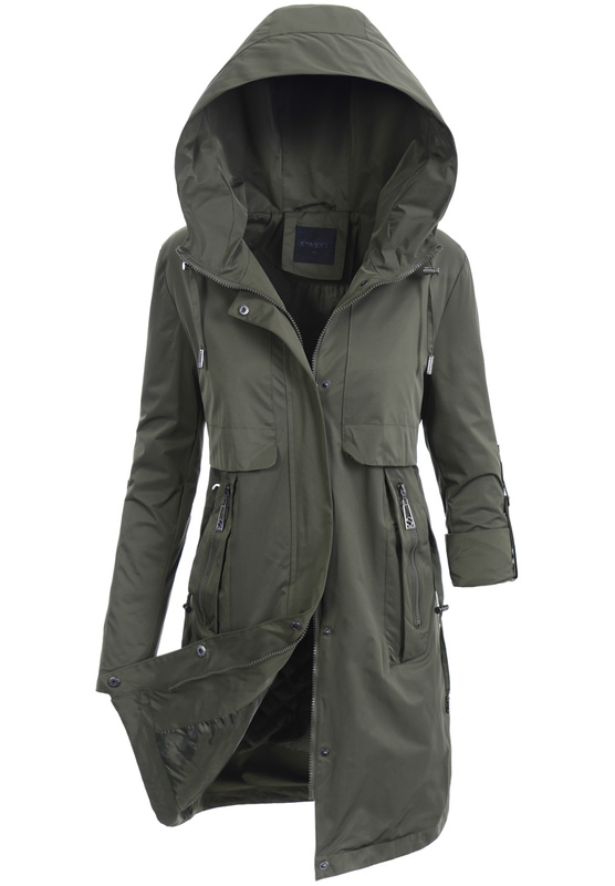 Kurtka Parka Wiosenna Zielona