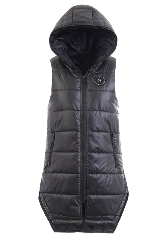 Damska Kamizelka Bezrękawnik Czarny