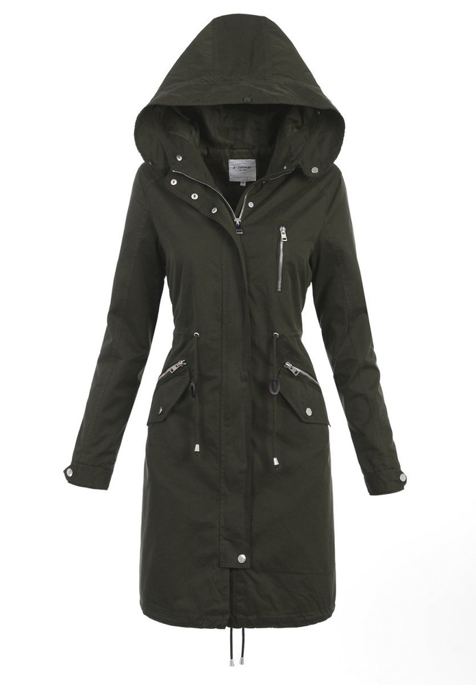 Damska Zimowa Kurtka 2w1 Zielona