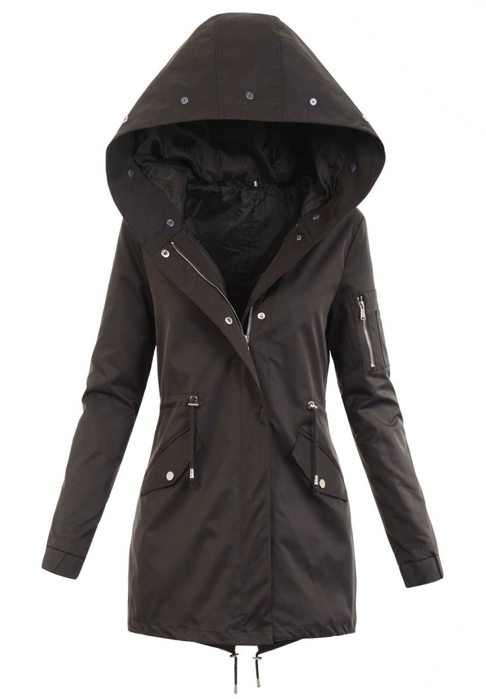 Damska Parka Kurtka 2w1 Zimowa Khaki