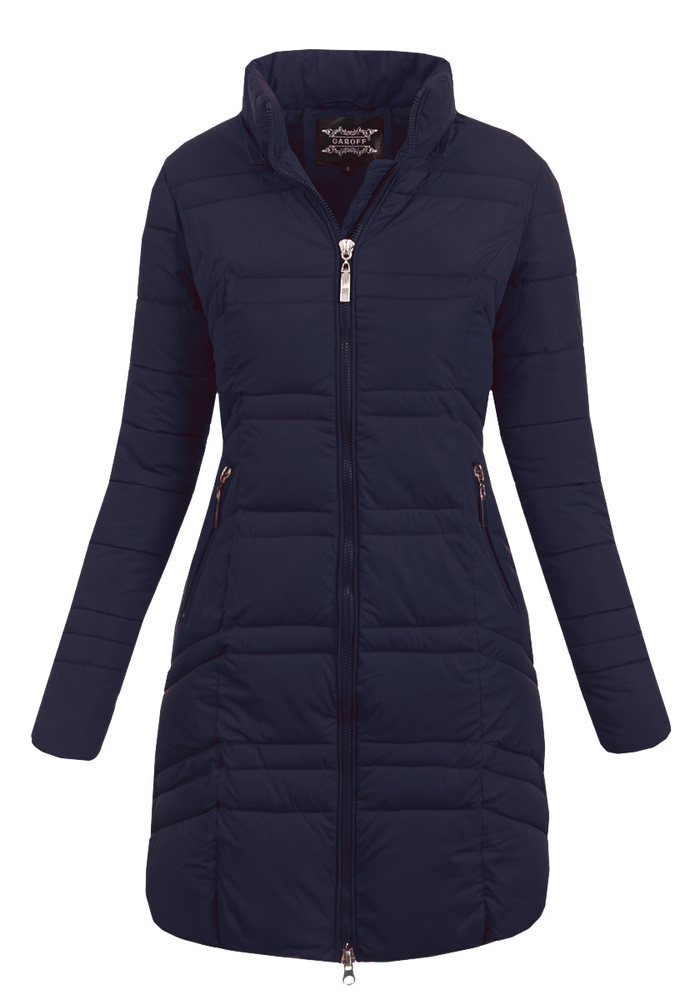 Damska Zimowa Ortalion Kurtka Granatowa