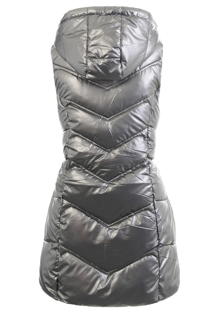 Damska Kamizelka Bezrękawnik Grafitowy