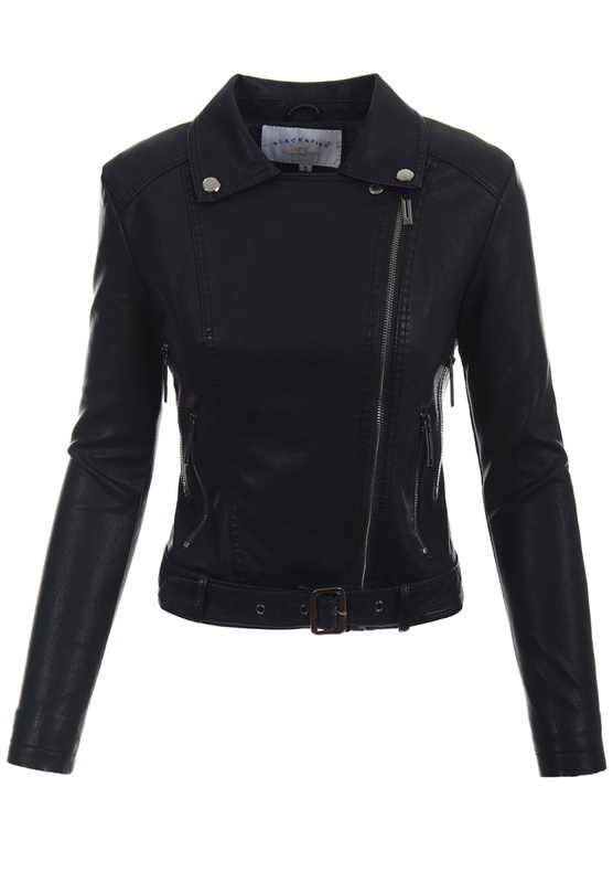 Damska Kurtka Ramoneska Czarna