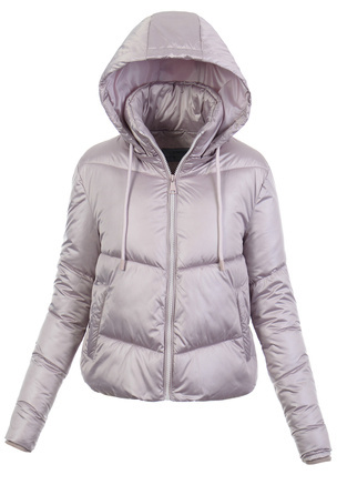Damska Zimowa Ortalionowa Kurtka Różowa
