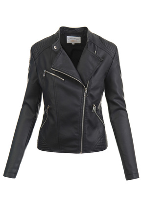 Damska Kurtka Ramoneska Czarna