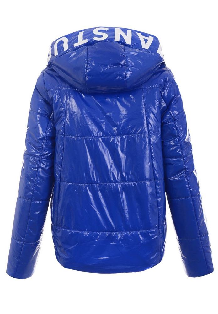 Damska Wiosenno-Jesienna Kurtka Niebieska