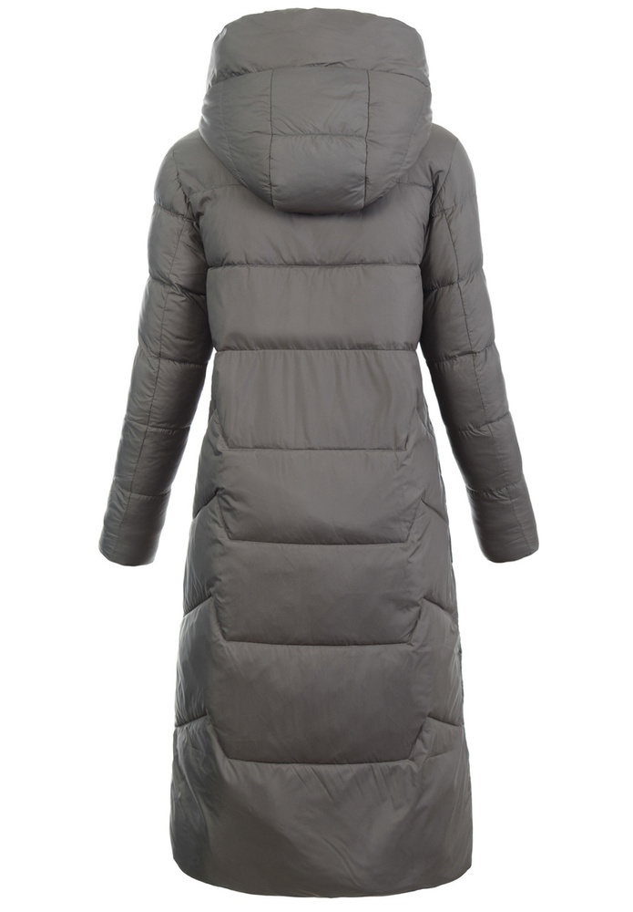 Damska Zimowa Ortalionowa Kurtka Brązowa