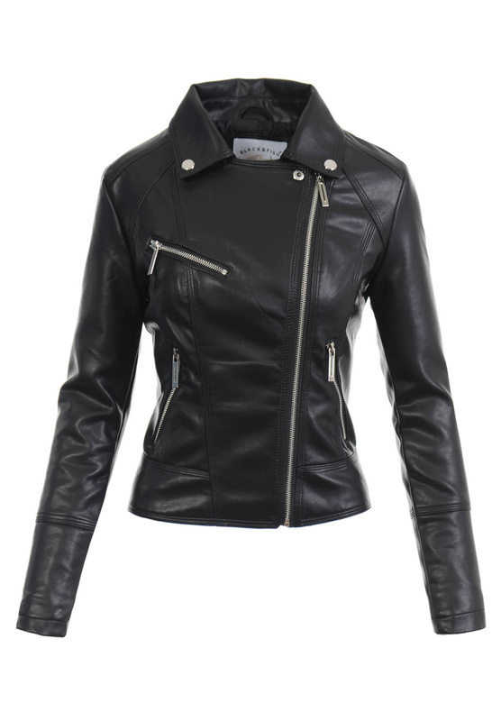 Damska Kurtka Ramoneska Czarna