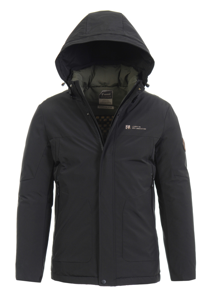Męska Zimowa Kurtka Czarna
