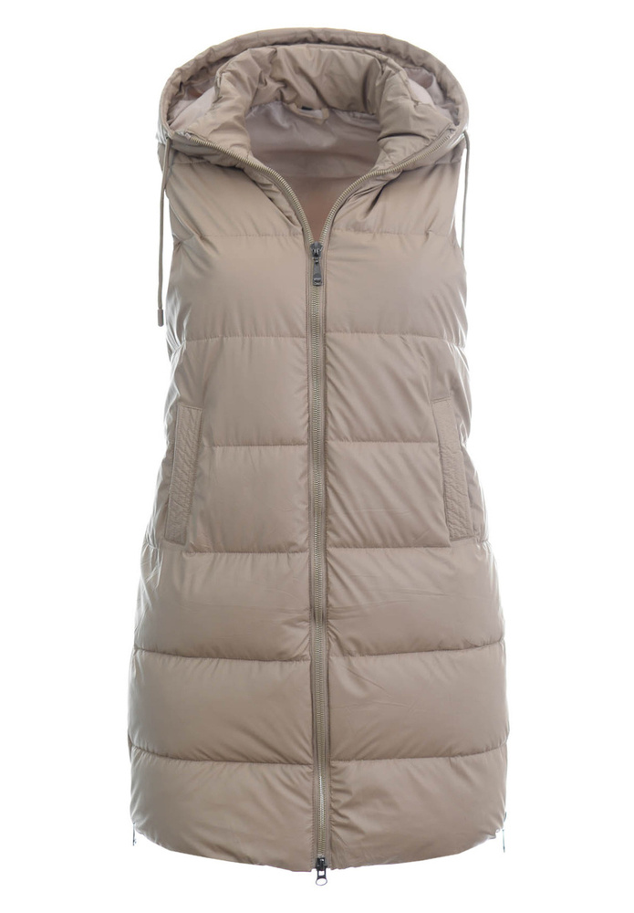 Damska Kamizelka Bezrękawnik Cappuccino