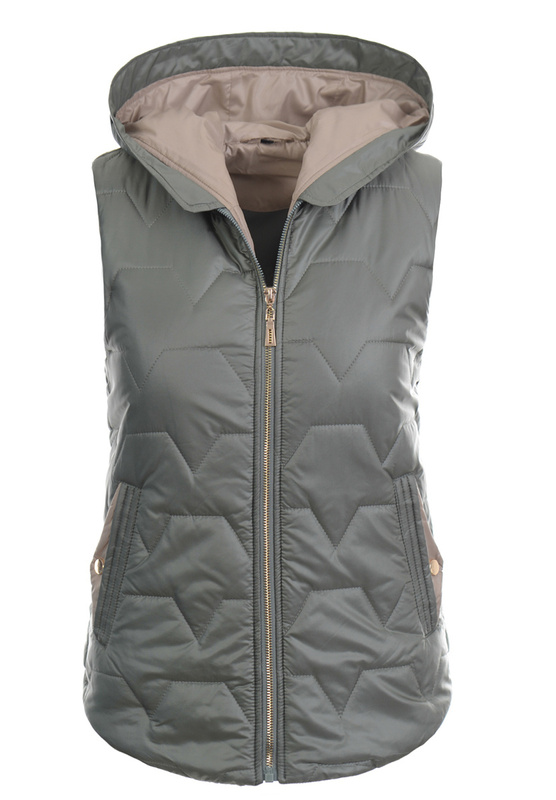 Damska Kamizelka Bezrękawnik Zielony