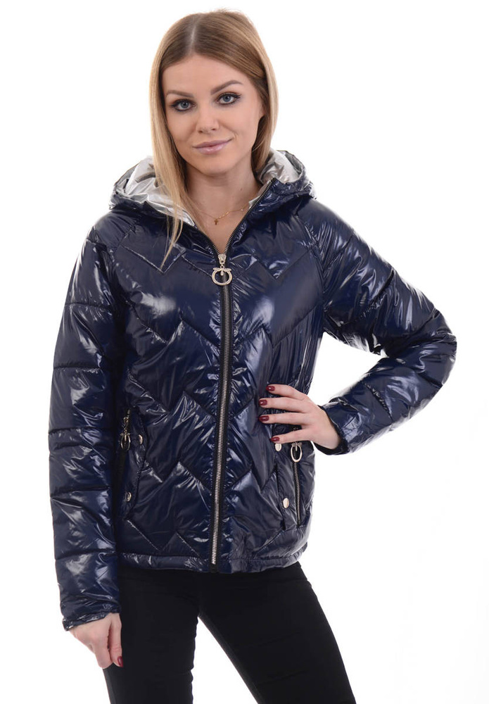 Damska Wiosenna Ortalion Kurtka Czarna