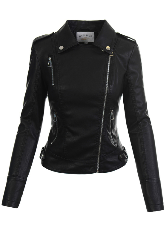 Damska Kurtka Ramoneska Czarna