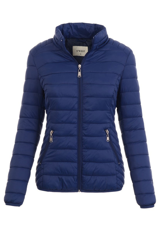 Damska Wiosenna Ortalion Kurtka Granatowa