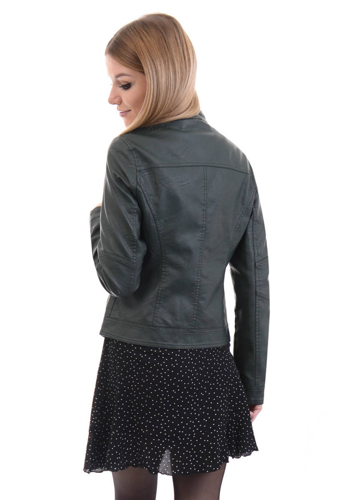 Damska Kurtka Ramoneska Zielona