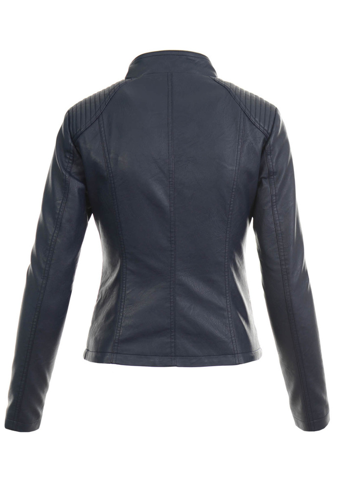 Damska Kurtka Ramoneska Granatowa