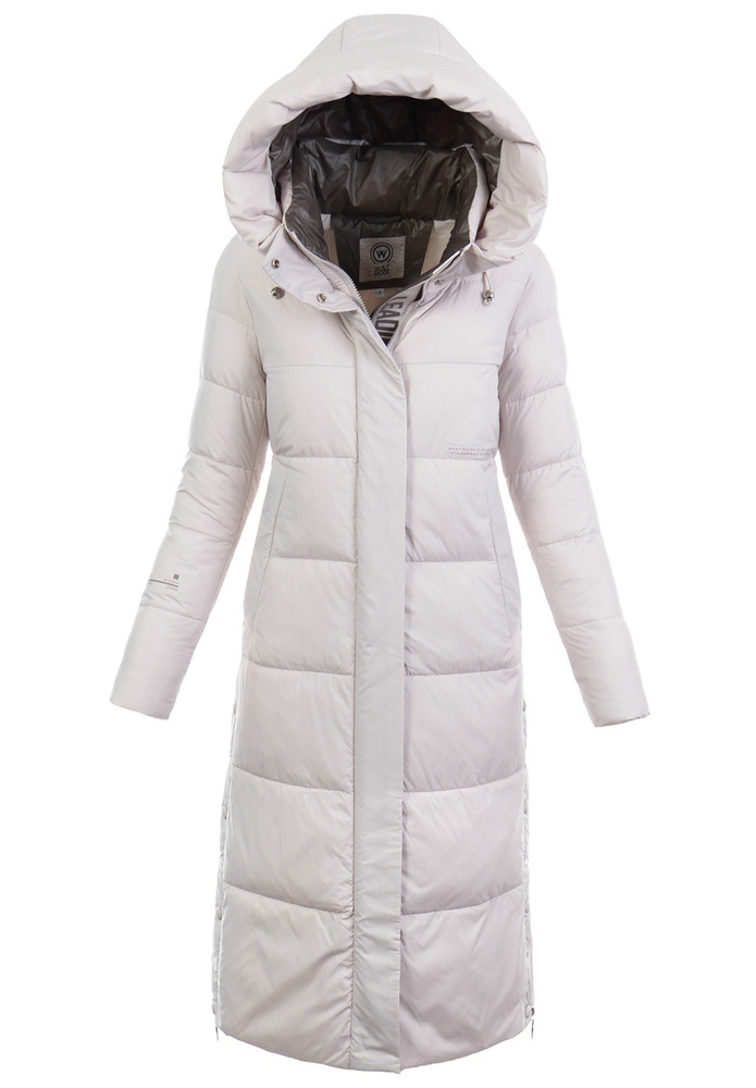 Damska Zimowa Ortalionowa Kurtka Beżowa